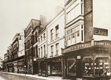 Bonnets on St Nicholas Street. Further down the street is Marshall and Snelgrove